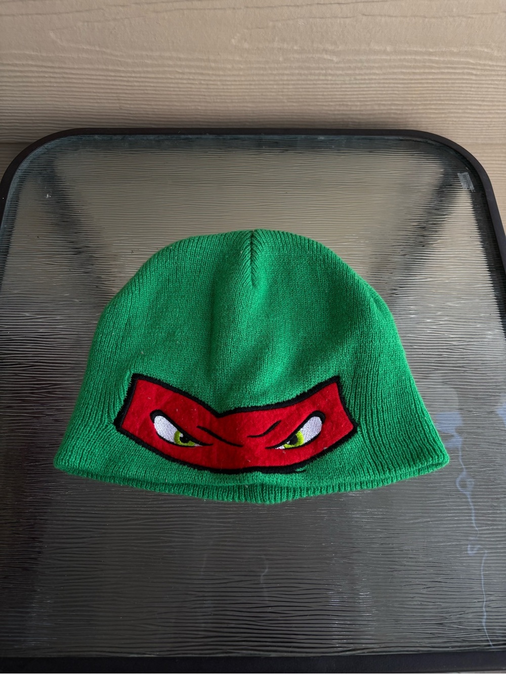 Raphael Green Teenage Mutant Ninja Turtle Beanie Hat for older kids
